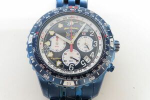 1408/ti/05.08 KENTEX kentex wristwatch blue Impulse aviation self .. pine island basis ground 