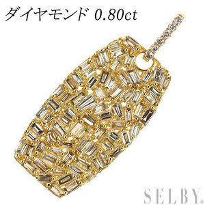 K18YG ダイヤモンド ペンダントトップ 0.80ct 新入荷 出品1週目 SELBY