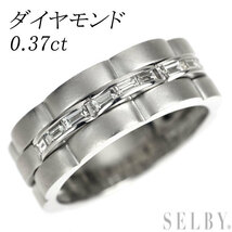 Pt950 ダイヤモンド リング 0.37ct 新入荷 出品1週目 SELBY_画像1