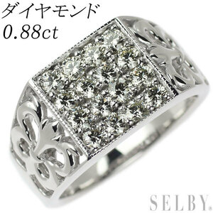 K18WG ダイヤモンド リング 0.88ct 新入荷 出品1週目 SELBY