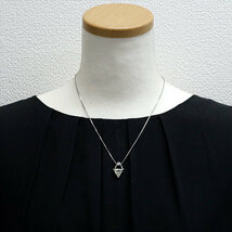 Pt トリリアントカット ダイヤモンド ペンダントネックレス 2.038ct M SI1 0.12ct 新入荷 出品1週目 SELBY_画像5