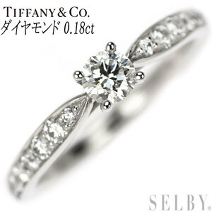 ティファニー Pt950 ダイヤモンド リング 0.18ct ハーモニー ハーフサークル 出品2週目 SELBY