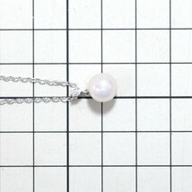 ミキモト K18WG アコヤ真珠 ダイヤモンド ペンダントネックレス 径約 8.4mm 出品3週目 SELBY_画像3