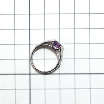 Pt900 バイオレットサファイア ダイヤモンド リング 1.19ct D0.26ct 出品3週目 SELBY_画像3