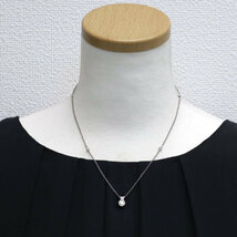 Pt900/ Pt850 ダイヤモンド ペンダントネックレス 0.417ct D0.054ct/ 0.40ct 新入荷 出品1週目 SELBY_画像4