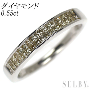 K18WG ダイヤモンド リング D0.55ct ミステリーセッティング 最終 出品6週目 SELBY