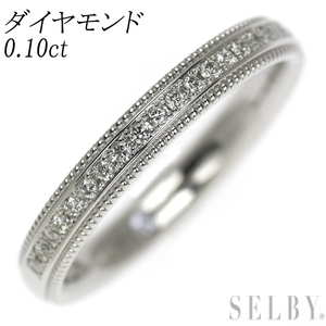 Pt999 diamond ring 0.10ct half Eternity exhibition 3 week SELBY