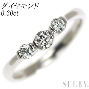 K18WG ダイヤモンド リング 0.30ct 新入荷 出品1週目 SELBY