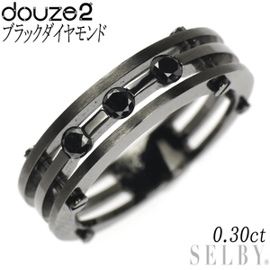 Douze2 K18WG ブラックダイヤモンド リング 0.30ct 出品4週目 SELBY