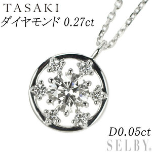  Tasaki Shinju K18WG бриллиант подвеска колье 0.27ct D0.05ct последний лот 6 неделя SELBY