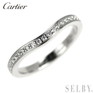  Cartier Pt950 бриллиантовое кольцо ba Rely na машина b половина Eternity 45 номер лот 3 неделя SELBY