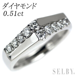 Pt900 ダイヤモンド リング 0.51ct 出品3週目 SELBY