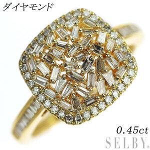 K18YG ダイヤモンド リング 0.45ct 新入荷 出品1週目 SELBY