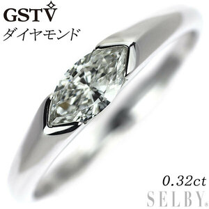 GSTV Pt950 マーキス ダイヤモンド リング 0.32ct 出品2週目 SELBY