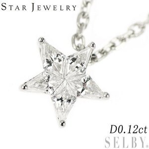  Star Jewelry Pt950 diamond pendant necklace 0.12ct Star new arrival exhibition 1 week SELBY