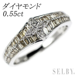 K18WG ダイヤモンド リング 0.55ct 出品2週目 SELBY