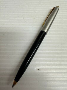 NA★1円〜1円 PARKER パーカー ノック式 ボールペン 筆記用具 文房具 ステーショナリー シルバー系×ブラック系 インクなし