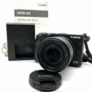 仙104 Canon EOS M3 PC2064 ミラーレス一眼レフカメラ デジカメ キャノン/EF-M 18-55mm F:3.5-5.6 レンズ/付属品あり