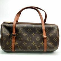 仙53 LOUIS VUITTON パピヨン26 M51366 旧型 ルイヴィトン モノグラム ハンドバッグ 筒形 レディース_画像7