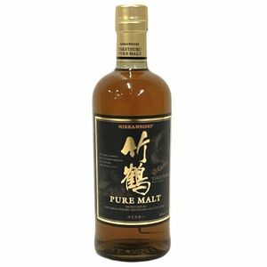 仙105【未開栓】ニッカ 竹鶴 ウイスキー ピュアモルト 43% 700ml NIKKA WHISKY TAKETHURU PURE MALT 古酒