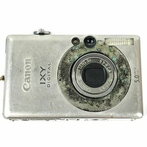 仙105 Canon IXY DIGITAL 55 PC1150 デジカメ コンデジ コンパクトデジタルカメラ シルバーカラー キャノン イクシ 充電器付き 部品取りの画像3