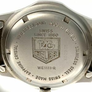 仙6 TAG HEUER WE1111-R 腕時計 プロフェッショナル 200M デイト クォーツ アナログ 3針 タグホイヤー シルバー文字盤の画像7