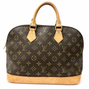 仙57 LOUIS VUITTON M53151 モノグラム アルマPM ハンドバッグ ブラウン ルイヴィトン LV レディース