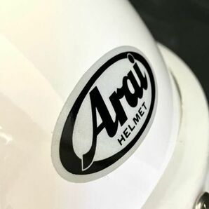仙57 Arai S-70 ジェットヘルメット オープンフェイス Lサイズ 59-60センチ ホワイト系 アライ ヘルメット 白 箱付きの画像8