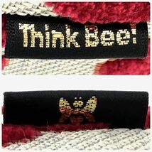 仙53 ThinkBee Just Heart トートバッグ レッドカラー マーガレットルージュ 花柄 スパンコール シンクビー ジャストハート ハンドバッグ_画像9