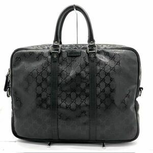 仙31 GUCCI 525040 GGインプリメ グッチシマ ビジネスバッグ トートバッグ ブラックカラー グッチ メンズ ハンドバッグ