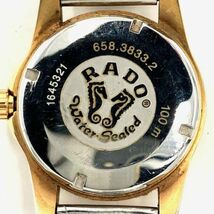 仙103【稼働】RADO 658.3833.2 ゴールデン ホース メンズ 腕時計 自動巻き デイト 25石 3針 ラドー GOLDEN HORSE_画像9