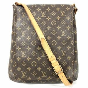 仙31 LOUIS VUITTON M51256 ミュゼット ショルダーバッグ モノグラム ルイヴィトン ブラウン バッグ レディース