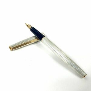 仙101 PILOT 万年筆 ペン先 14K 585 F 細字 H1280 刻印 ホワイトカラー パイロット 14金 文房具 筆記用具