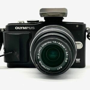 仙18 OLYMPUS PEN Lite E-PL5 ミラーレス一眼 デジタルカメラ デジカメ ブラックカラー オリンパス ペンライト/4FS1 フラッシュ ストロボ