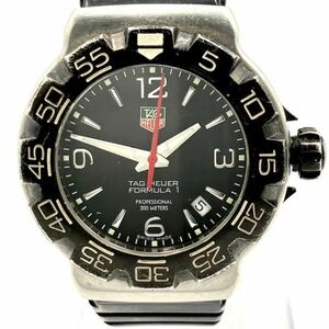仙18 TAG HEUER FORMULA 1 WAC1110-0 クォーツ ブラック文字盤 デイト プロフェッショナル 200M タグホイヤー メンズ 腕時計