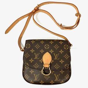 仙59 LOUIS VUITTON サンクルーMM M51243 モノグラム ショルダーバッグ ルイヴィトン ブラウン ポシェット