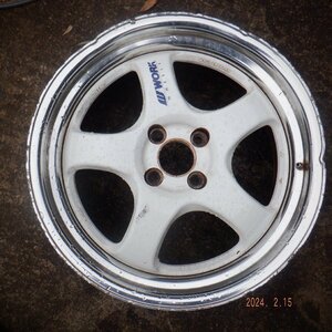 ▲社外　ホイール1本　17X6.5J　PCD.100　オフセット32　4穴　売り切り：31454