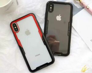 人気急上昇中インスタ映えiPhoneXSブラックレッドケース