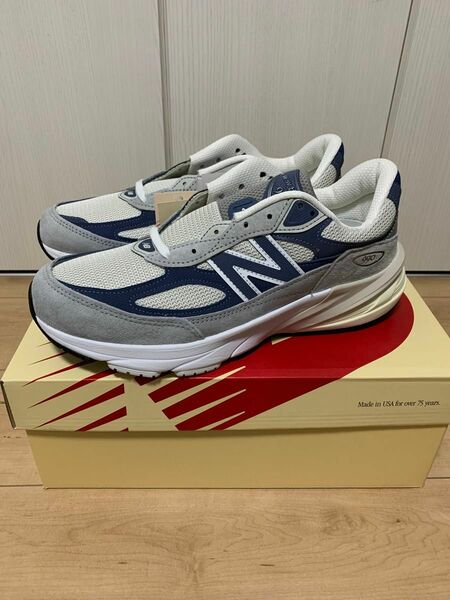 新品未使用 ニューバランス newbalance m990 V6 27.5㎝ Grey Navy アメリカ製