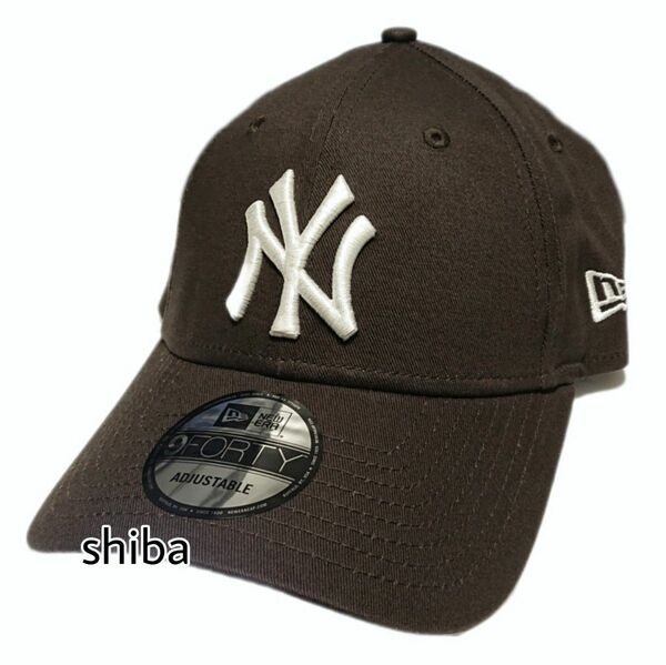 NEW ERA ニューエラ 正規品 キャップ 帽子 ブラウン 茶色 アイボリー 白 ヤンキース NY ユニセックス 男女兼用