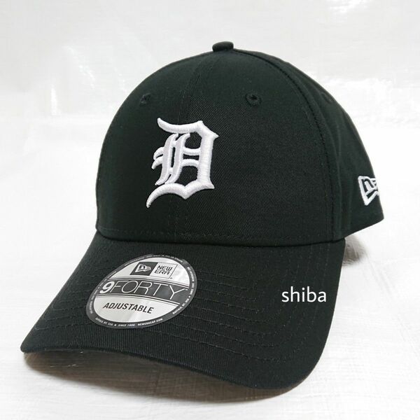 NEW ERA ニューエラ 正規品 9Forty キャップ 帽子 ブラック 黒 白 デトロイト タイガース DET MLB