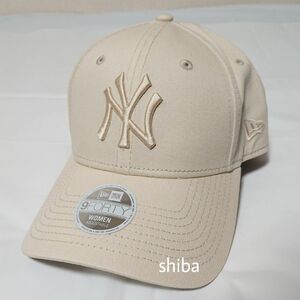 NEW ERA ニューエラ レディース ウィメンズ 9FORTY キャップ 帽子 NY ヤンキース ベージュ クリーム 白