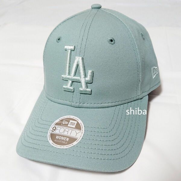 NEW ERA ニューエラ 正規品 レディース 9FORTY キャップ 帽子 LA ドジャース ターコイズ ブルー 青 大谷