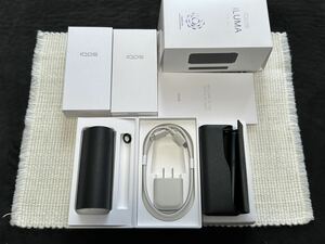 美品 使用わずか IQOS アイコス ILUMA イルマ プライム オブシディアンブラック 黒 新品 未使用 パワーアダプター・チャージングケーブル付