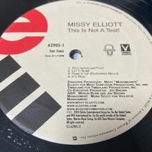 MISSY ELLIOTT / This Is Not A Test! HIPHOP R&B 2LP US ORIGINAL レコード MARY J. BRIGE JAY-Z FABOLOUS NELLY TIMBERLAND Elektra_画像6