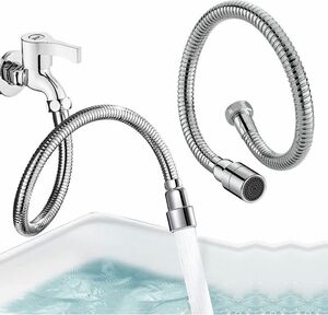 CMD 蛇口 シャワー キッチン 洗面所 360度回転 自在に曲がる 節水30% 取り付け簡単 延長ホース ステンレス銅 耐久性