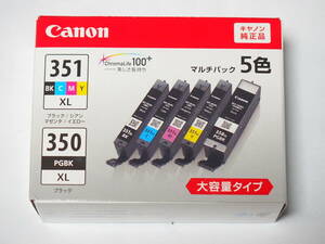 Canon キヤノン　純正インク　BCI-351XL + 350XL 5色マルチパック大容量タイプ BCI-351XL+350XL/5MP