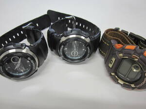 CASIO G-SHOCK G-300 2個 / DW-9500 1個 カシオ Gショック 電池切れ 腕時計 計3個おまとめ ジャンク扱いで 激安1円スタート