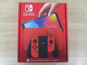  Nintendo switch body Nintendo Switch body have machine EL model Mario red HEG-001 operation verification goods super-discount 1 jpy start 