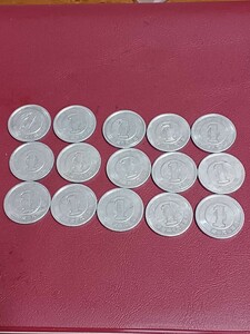 ◎平成元年の一円硬貨15枚 リバティコイン